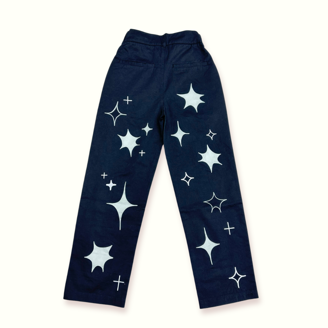 Sparkly pants