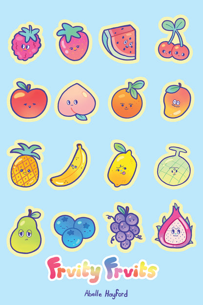 Fruity Fruits Sticker Sheet