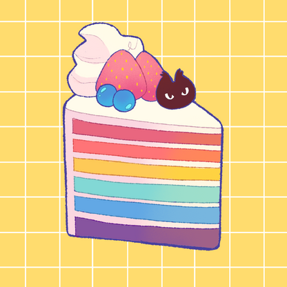 Rainbow Cake sticker